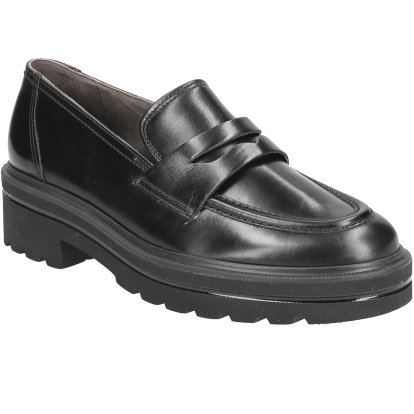 Black Leather Loafers Us Sizes Listed. Brand New In Box